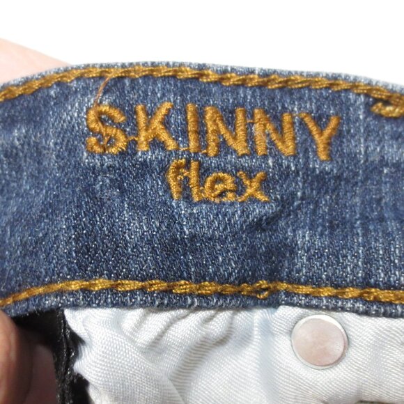 CARBON mens JEANS blue DARK DENIM distressed SLIM SIZE 28X28 - Picture 9 of 15